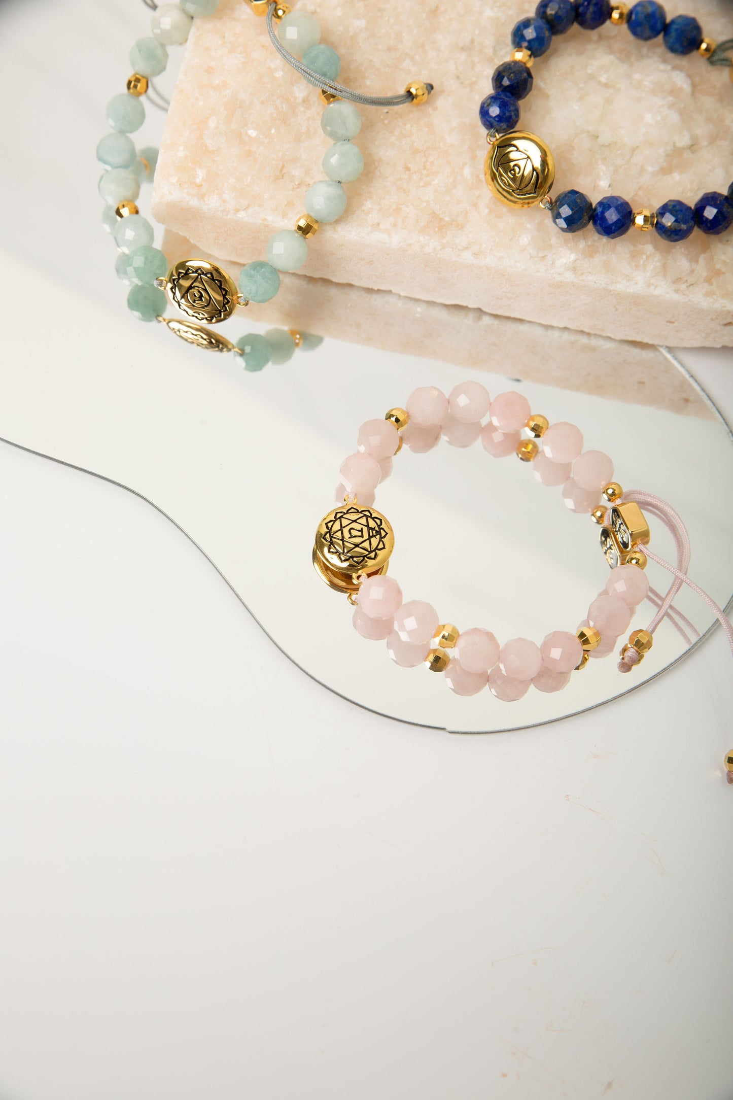 Throat Chakra Aquamarine Inner Peace & Tranquility Bracelet