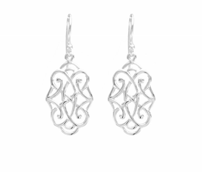 Infinite Love Drop Earrings, Rose Gold