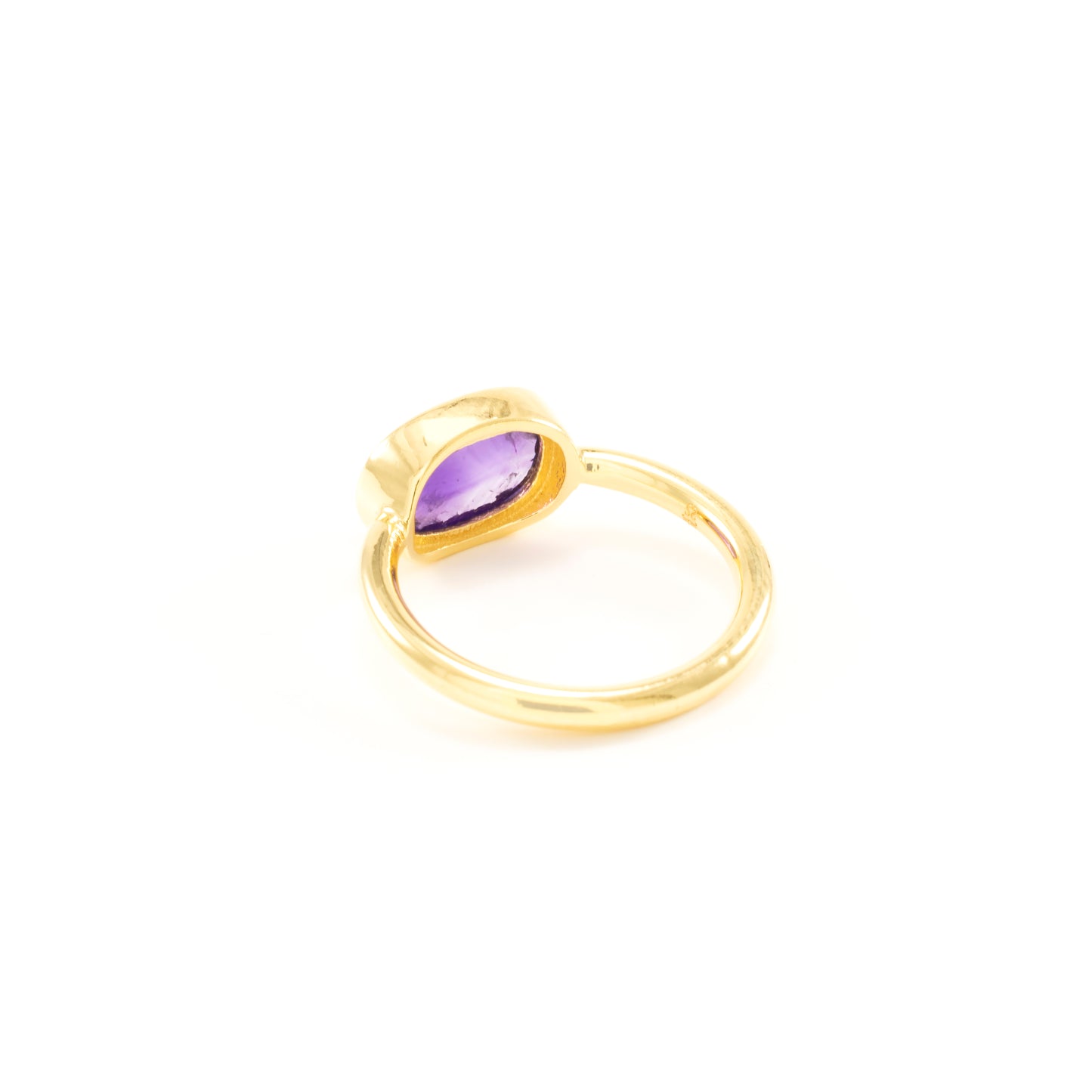 Amethyst Higher Consciousness Minimalist Ring