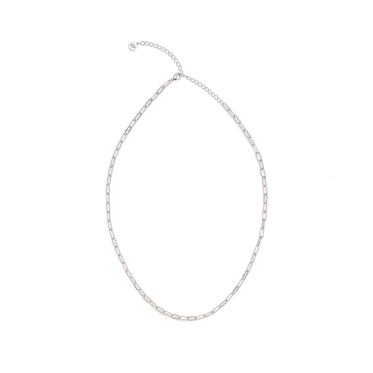 Paperclip Chain Necklace, 18k Gold over Sterling Silver