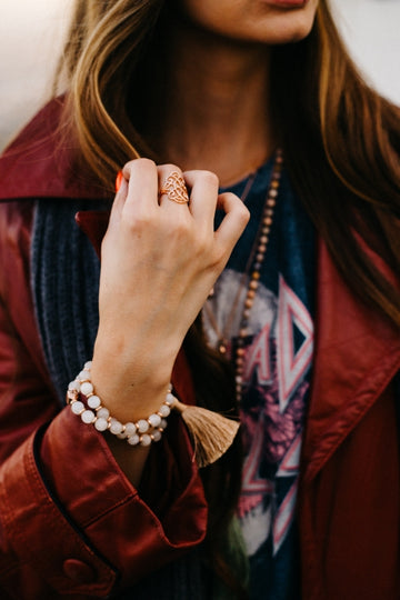 Wrist Mala Tassel Bracelets