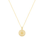Sri Yantra Supreme Manifestor Necklace – 18K Gold Spiritual Jewelry