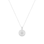 Sri Yantra Supreme Manifestor Necklace – White Rhodium Spiritual Jewelry