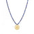 Sri Yantra Protection & Peace Necklace, Lapis Lazuli, 18k Gold