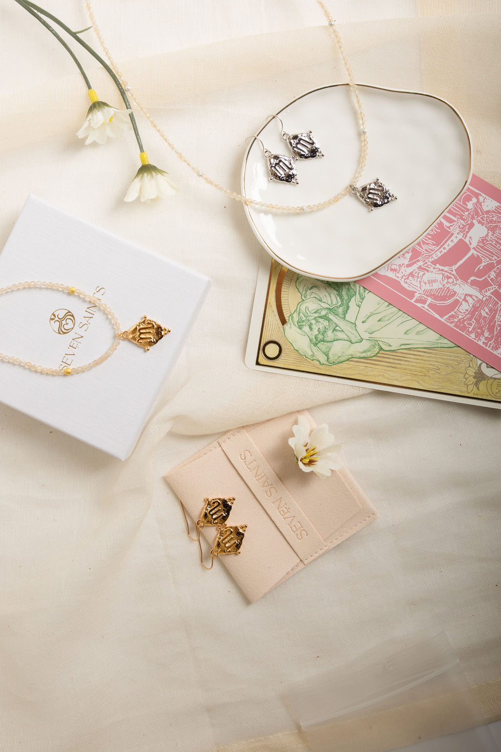 Scorpio Zodiac Choker Necklace – Citrine 18K Gold Plated Horoscope Jewelry