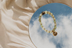 Pulsera de Aventurina para Activar el Chakra del Corazón, Bañada en Oro de 18K