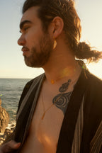 Chakra Align Rainbow Bar Necklace - 18k Gold