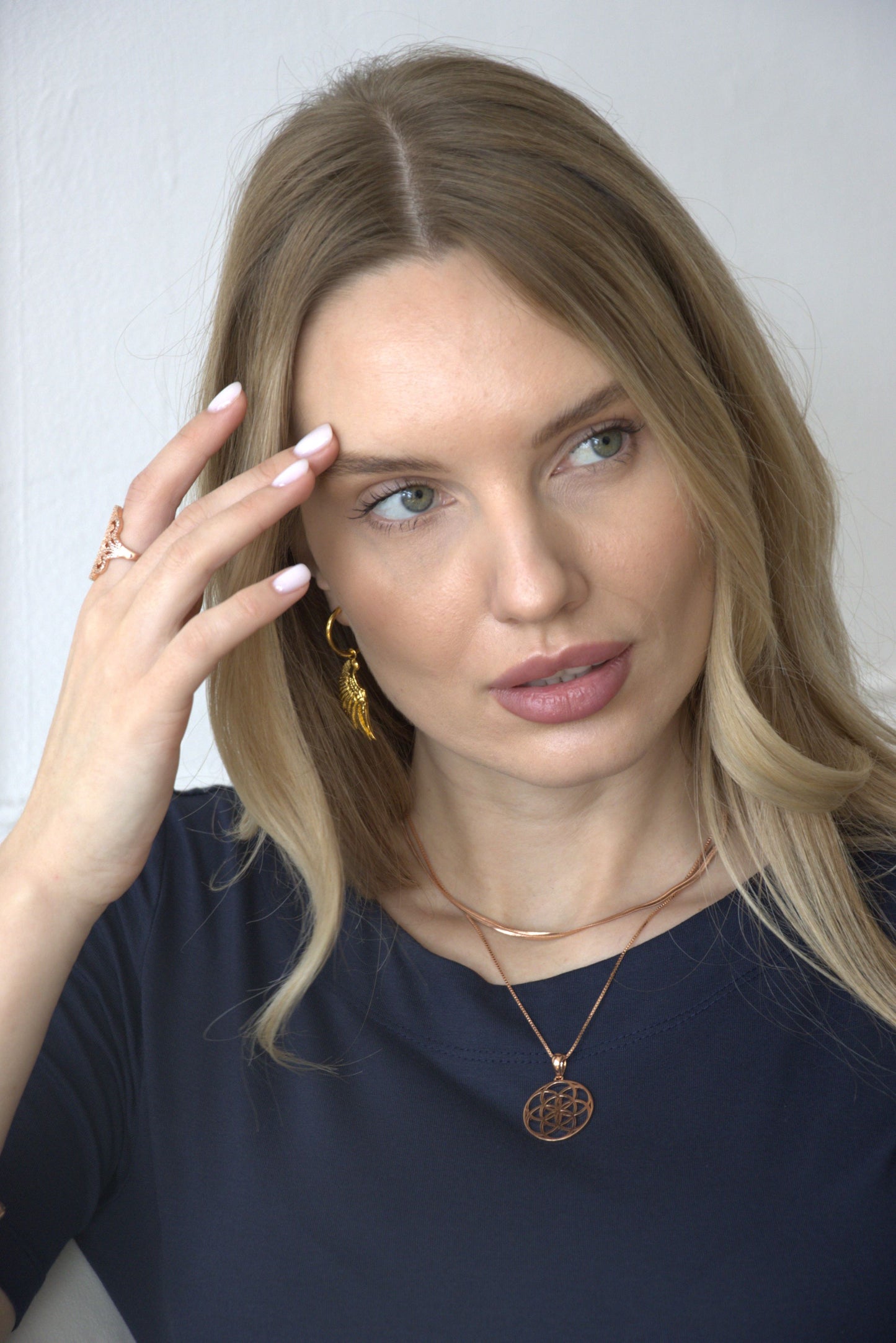 Angel Wing Small Hoop Earrings 18K Gold Over Sterling Silver *Seen in Vogue Italy