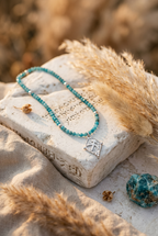 Sagittarius Zodiac Choker Necklace | Apatite White Rhodium Plated Horoscope Jewelry