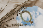 Pulsera de Aventurina para Activar el Chakra del Corazón, Bañada en Oro de 18K