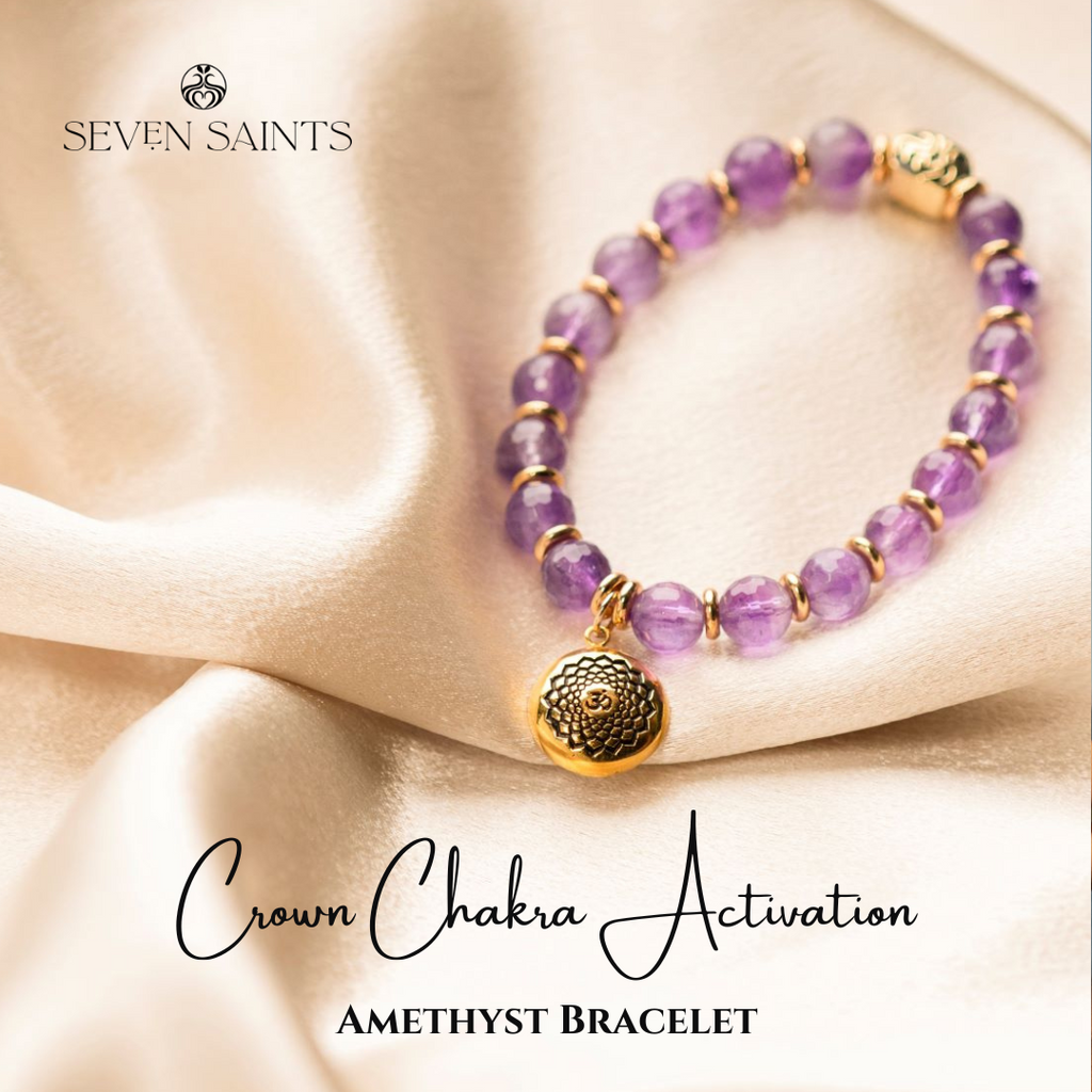 Crown Chakra Activation Bracelet Amethyst