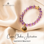 Pulsera de activación de amatista para el chakra coronario