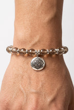 Pulsera de Activación del Chakra ROOT, Cuarzo Ahumado