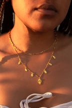 Paperclip Chain Necklace – 18K Gold Over Sterling Silver Minimalist Jewelry