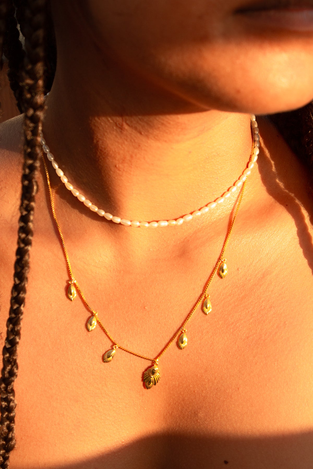 Artemis Slider Choker Necklace, 18k Gold