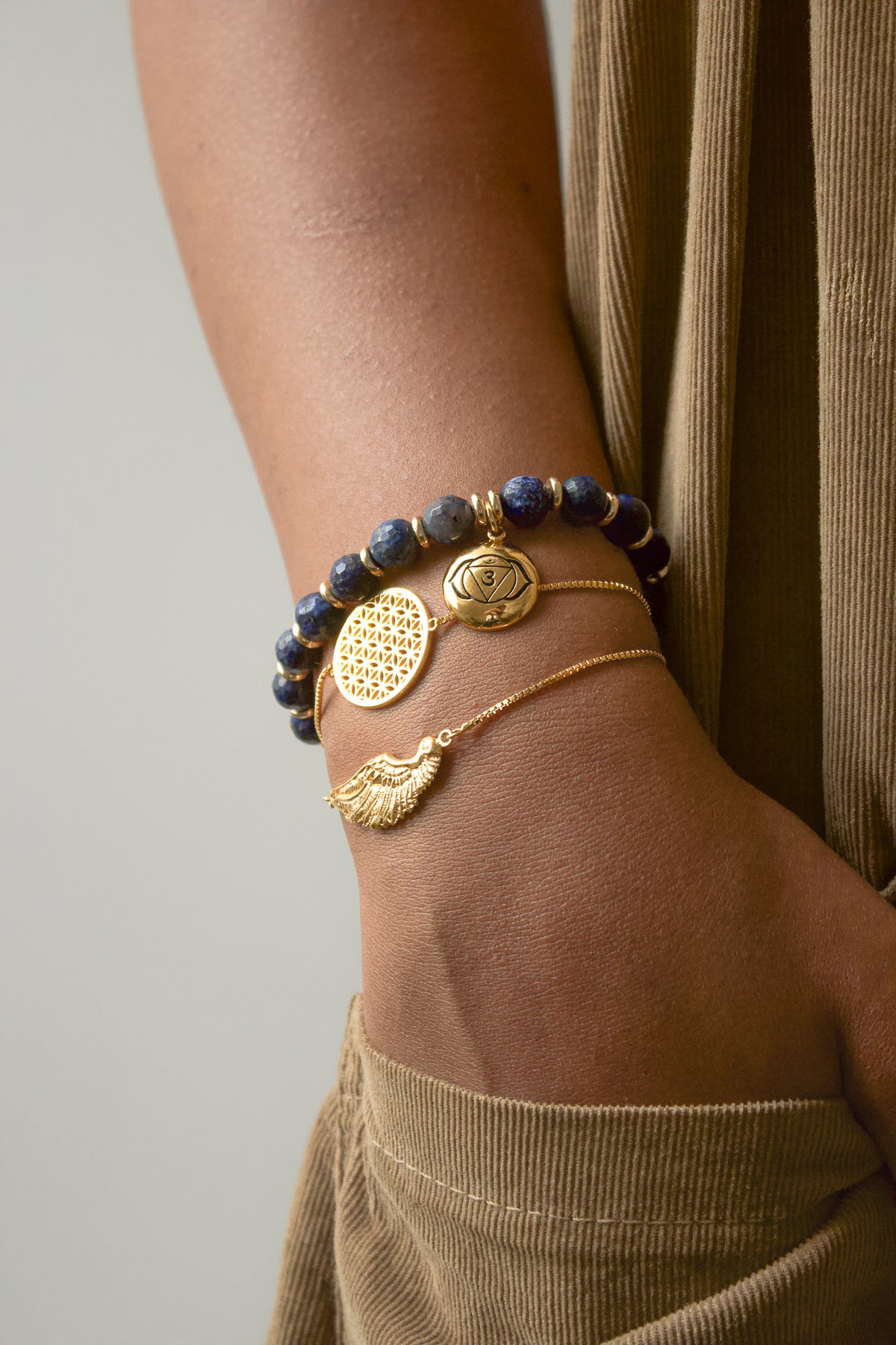 Angel Wing Bolo Friendship Bracelet Rose Gold Vermeil