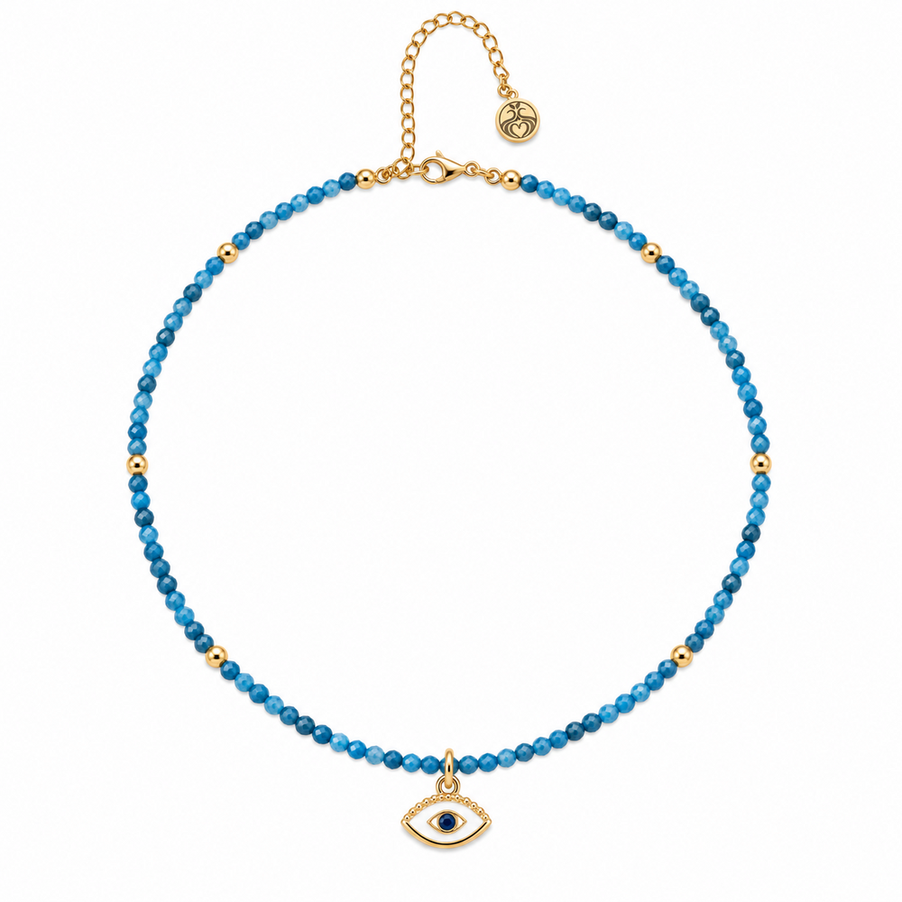 Apatite Evil Eye Talisman Necklace
