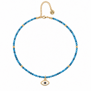 Apatite Evil Eye Talisman Necklace