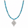 Sagittarius Zodiac Choker Necklace | Apatite White Rhodium Plated Horoscope Jewelry