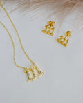 111 Angel Number Manifestation Set, Necklace and Earrings