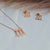111 Angel Number Manifestation Set, Necklace and Earrings, White Topaz