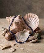 Lapis Lazuli Intuition Choker, White Rhodium