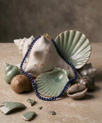 Lapis Lazuli Intuition Choker, White Rhodium