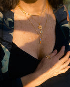 Chakra Align Rainbow Bar Necklace - 18k Gold