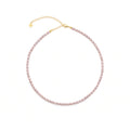 Blush Pink Freshwater Baroque Pearl Choker | Enhance Your Sacred Rose Aura | White Rhodium