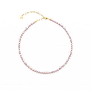 Blush Pink Freshwater Baroque Pearl Choker | Enhance Your Sacred Rose Aura | White Rhodium