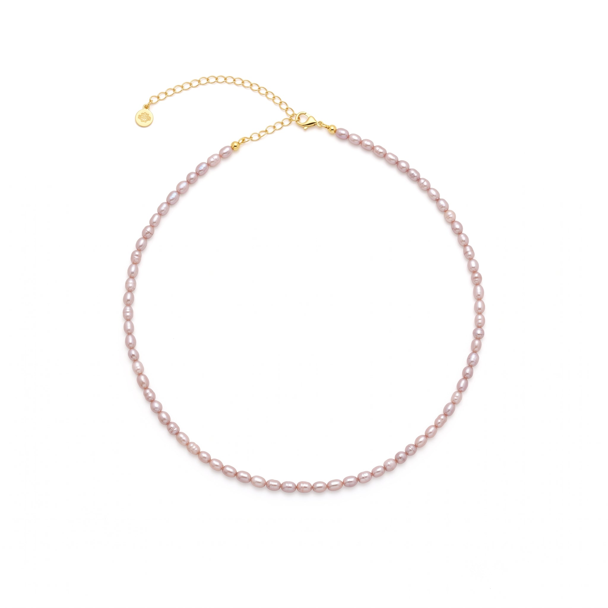 Blush Pink Freshwater Baroque Pearl Choker | Enhance Your Sacred Rose Aura | White Rhodium