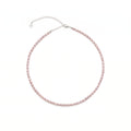 Blush Pink Freshwater Baroque Pearl Choker | Enhance Your Sacred Rose Aura | White Rhodium
