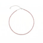 Blush Pink Freshwater Baroque Pearl Choker | Enhance Your Sacred Rose Aura | White Rhodium