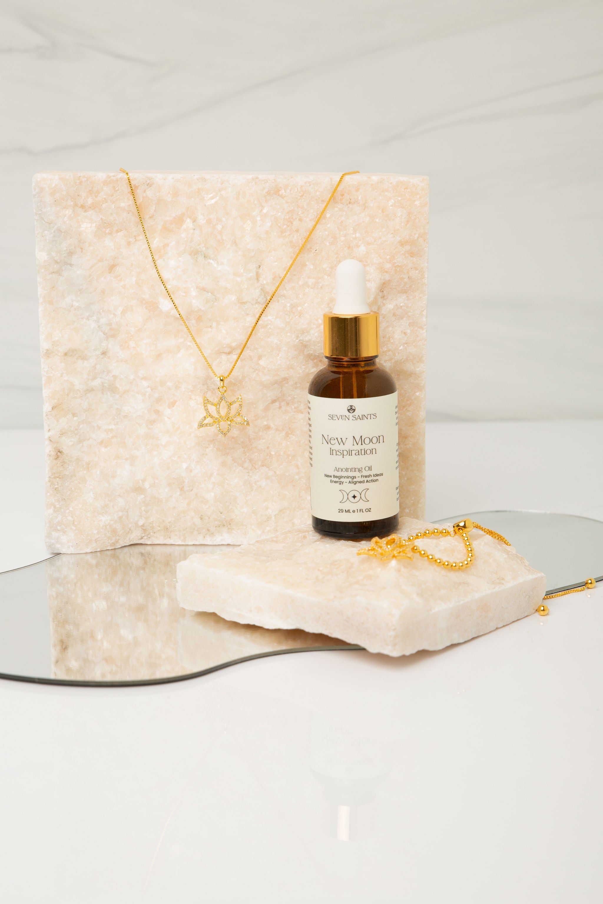 New Moon Inspiration Anointing Oil – Ritual Oil for Creativity, Manifestation & New Beginnings