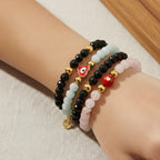 Pulsera de corazón con piedra luna para el equilibrio y el resplandor en plata | Joyería de sanación espiritual