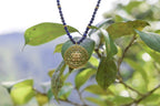 Sri Yantra Protection & Peace Necklace – Lapis Lazuli – 18k Gold Sacred Geometry Pendant