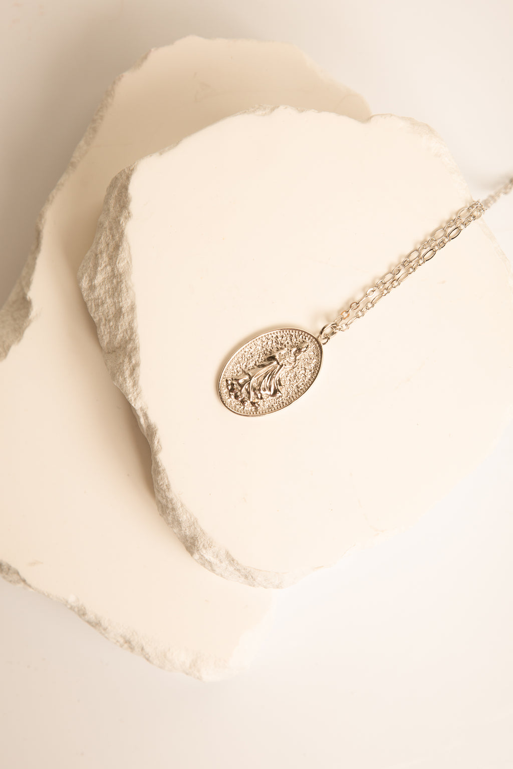 Quan Yin Goddess of Compassion & Mercy Necklace - Gold
