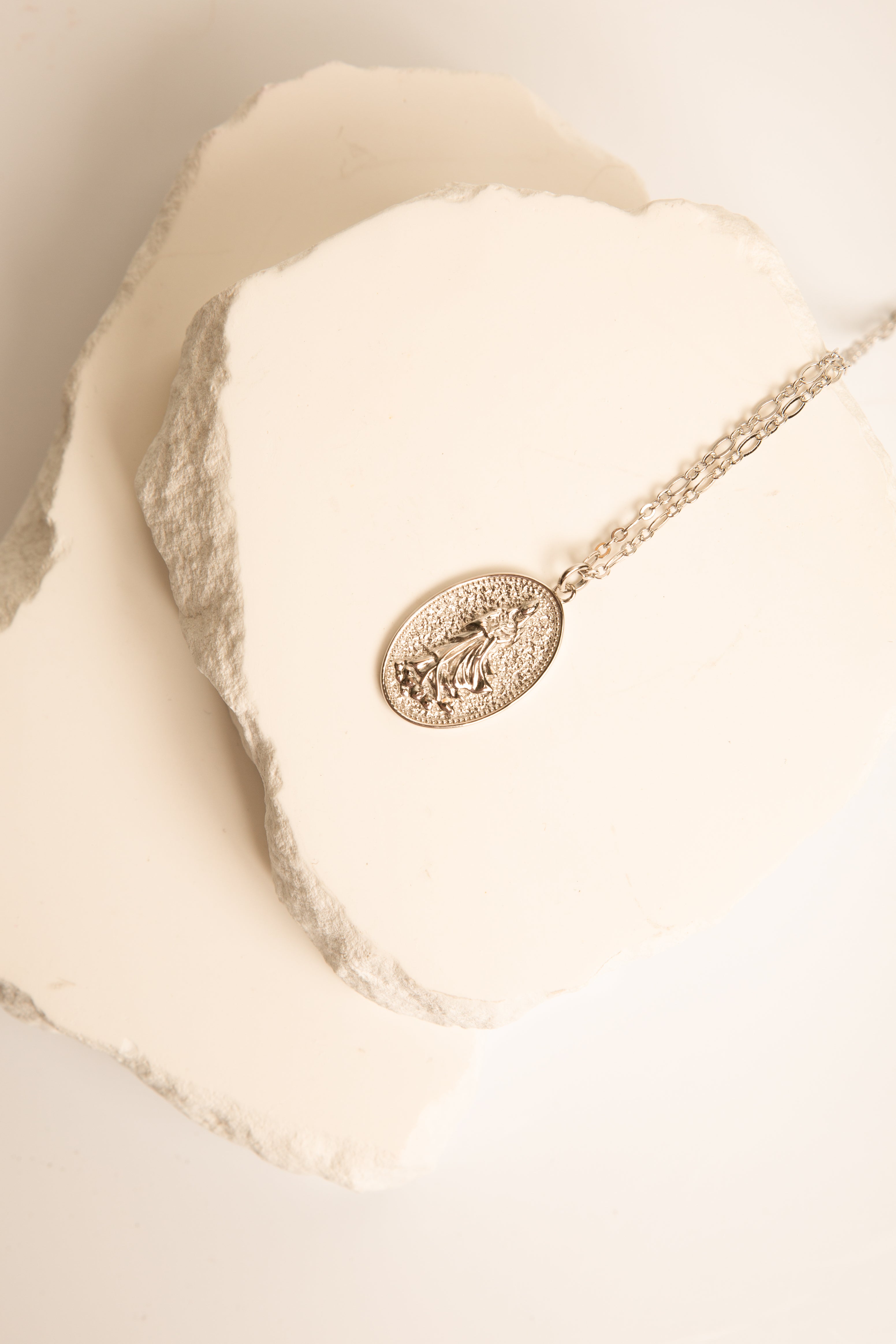 Quan Yin Goddess of Compassion & Mercy Necklace - Gold