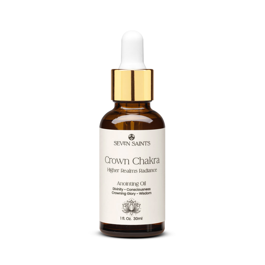 Crown Chakra Anointing Oil for Higher Realms Radiance | Spiritual Wellness Oil
