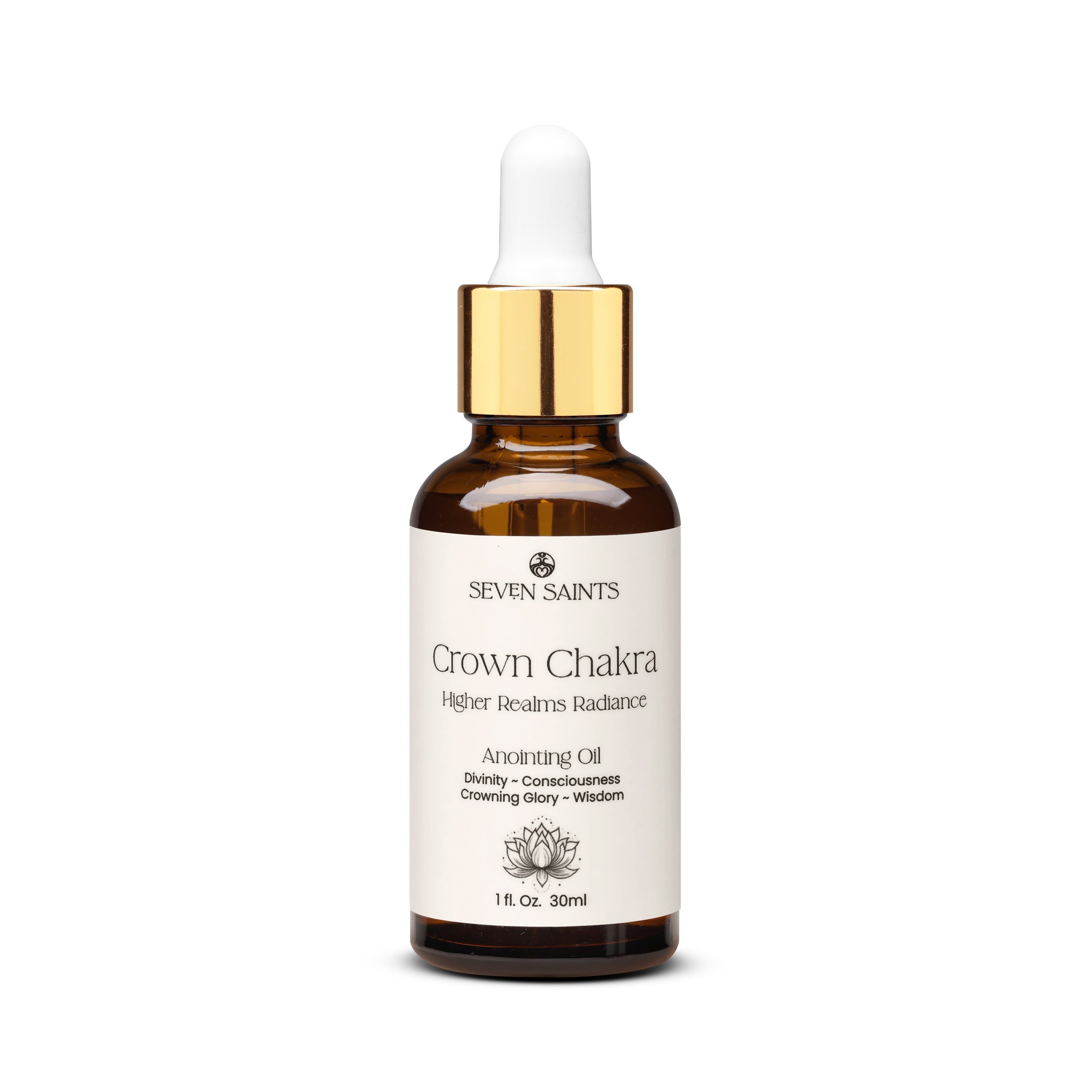 Crown Chakra Anointing Oil for Higher Realms Radiance | Spiritual Wellness Oil