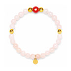 Pulsera de Corazón de Morganita para el Amor y el Resplandor en Oro | Joyería de Sanación Espiritual