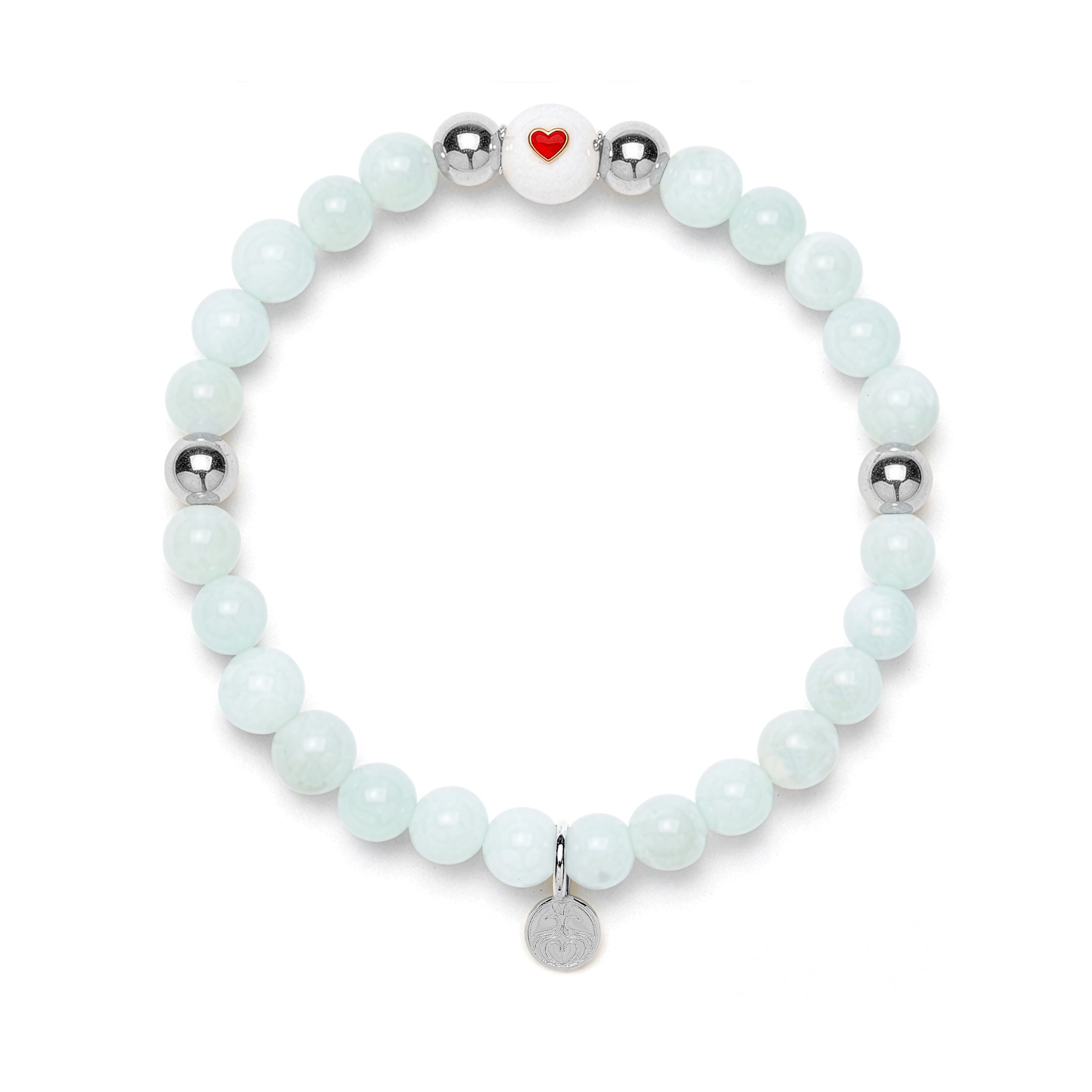 Moonstone Heart Bracelet for Balance & Glow in Silver | Spiritual Healing Jewelry