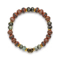 Terra Ascension Bracelet | Sandalwood Beads | African Turquoise | Spiritual Healing Bracelet