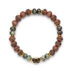 Pulsera Terra Ascensión | Cuentas de sándalo | Turquesa africana | Pulsera de curación espiritual