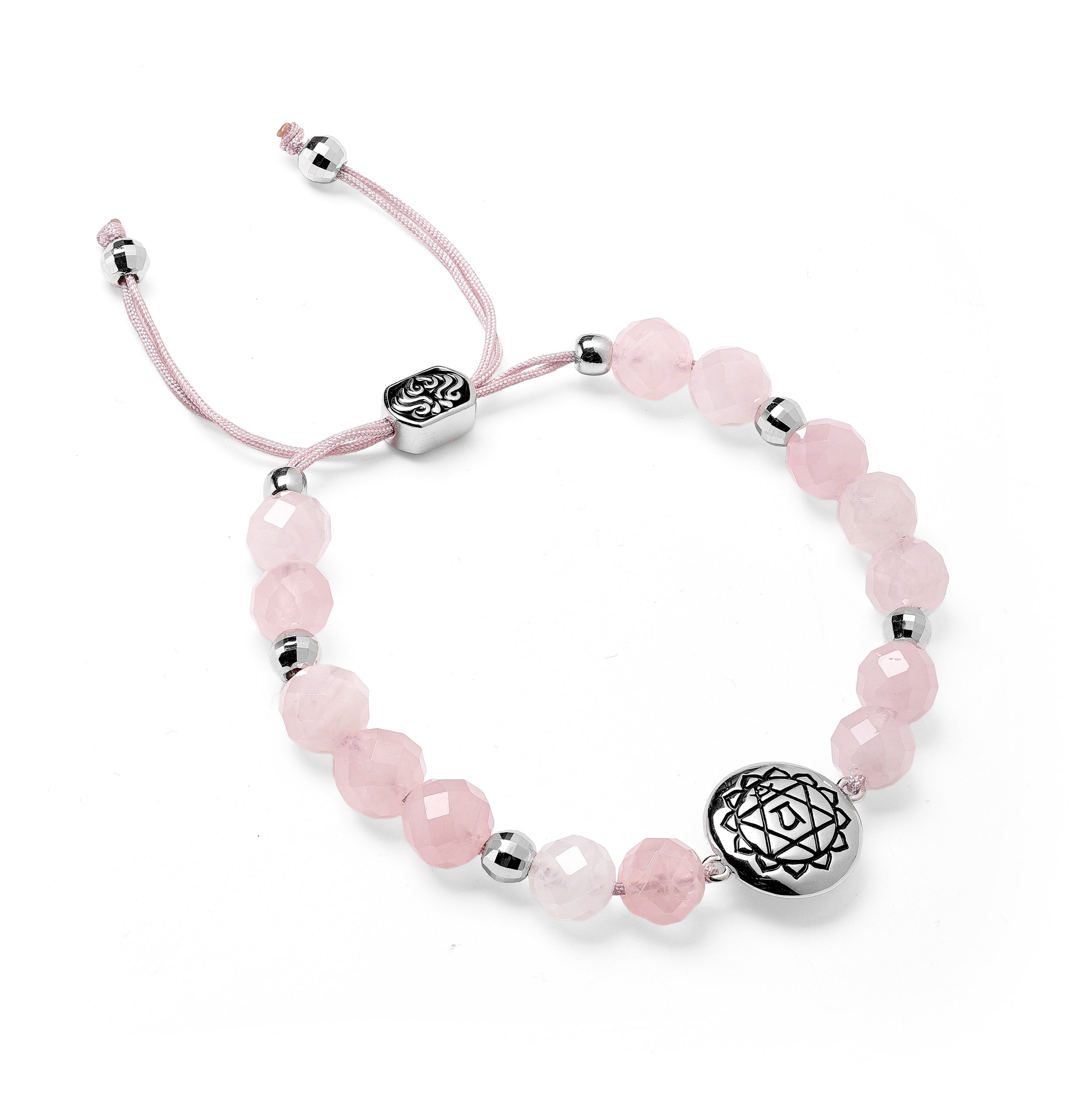 Heart Chakra Rose Quartz Bracelet – Divine Love & Compassion 18K Gold Plated Healing Jewelry