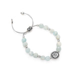 Pulsera de Activación de Aguamarina del Chakra de la Garganta