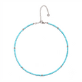 Turquoise & Rhodium Choker Necklace – Creativity & Confidence Amplifier - Gemstone Jewelry (Copy)