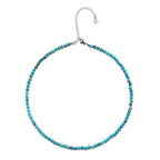Success & Good Fortune Turquoise Choker Necklace – White Rhodium