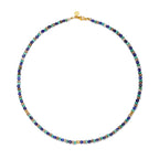 Blue Sage Talisman Necklace | Jasper | Lapis Lazuli | Turquoise | 18k Gold | Spiritual Healing Necklace