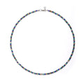 Blue Sage Talisman Necklace | Jasper | Lapis Lazuli | Turquoise | Rhodium | Spiritual Healing Necklace